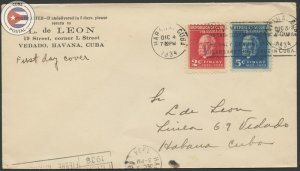 Cuba 1934 Scott 319-320 | Cover | CU21948