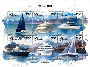 2023 12 - LIBERIA - YACHTING       6V  complet set    MNH **