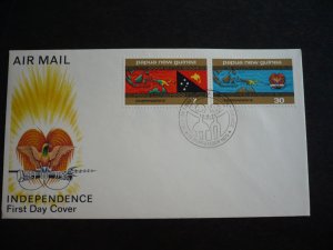 Postal History - Papua New Guinea - Scott# 423-424 - First Day Cover