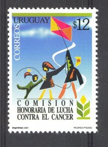 URUGUAY Sc#1926 MNH STAMP Cancer fight medical campaign - Lucha contra el cáncer