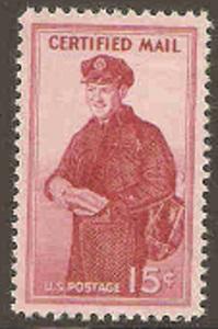 Scott #FA1 MNH Certified Mail