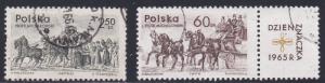 Poland # 1363-1364, Mail Coach, Used