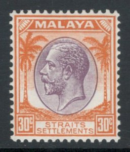 Straits Settlements 1936 King George V 30c Scott # 227 MH