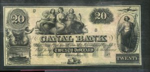 1860S CANAL BANK UNCIRCULATED $30 NOTE NRMT