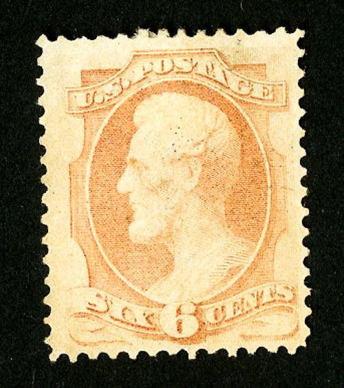 US Stamps # 186 VF Disturbed OG HR Fresh Scott Value $900.00