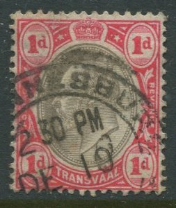 STAMP STATION PERTH Transvaal #269 Used KEVII 1904-09 Wmk 3 Multi Crown and CA