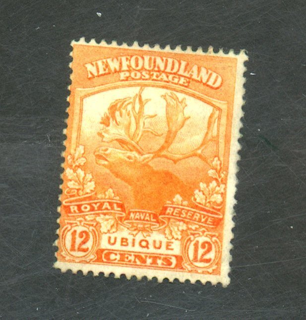 NEWFOUNDLAND #123 MINT AVE-FINE OG HR Cat $75