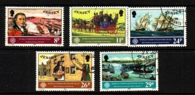 Jersey Sc 300-05 1983 Birth of de Cateret stamp set used