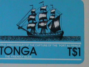 TONGA-SC#501-175TH ANNIV: CAPTURE OF PORTAU PRINCE-MNH-KEY STAMP/ WITH TAP