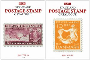 New 2022 Scott Standard Postage Stamp Catalogue Worldwide (C-F) Volume 2 A&B