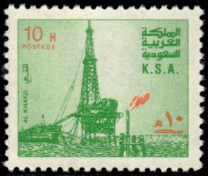 ✔️ SAUDI ARABIA 1982 - AL KHAFJI OIL RIG - P 12 - Sc. 886b Mi. 733 D MNH [4S33]