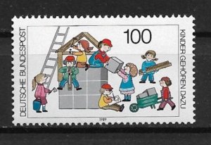 1989 Germany Sc1587 Child Welfare MNH