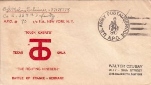 United States A.P.O.'s 6c Monoplane Air Envelope 1945 U.S. Army Postal Servic...