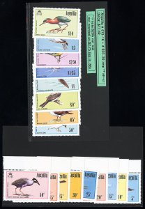 Anguilla Stamps # 613-16+623-9 MNH XF Birds No #629A Scott Value $99.00