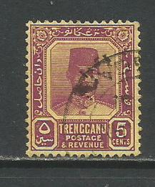 Malaya-Trengganu   #26  Used  (1925)  c.v. $2.00