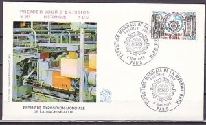 France, Scott cat. 1433. World Machine Tool Expo issue. First day cover. ^