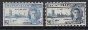 Seychelles 149-50 Victory mint