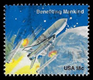 U.S. #1913 Used; 18c Space Shuttle - Benefiting Mankind (1981)