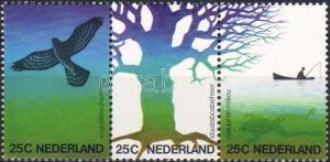 Netherlands stamp Nature and environment stripe of 3 MNH 1974 WS20713