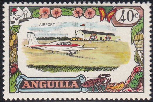 Anguilla 1970 MH Sc #109 40c Airport, airplane