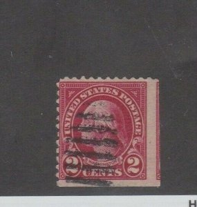 US #634C, 1/2?..perf 11 x 10.5; SCV unused pair=$7,000.00; no used SCV  (10E)