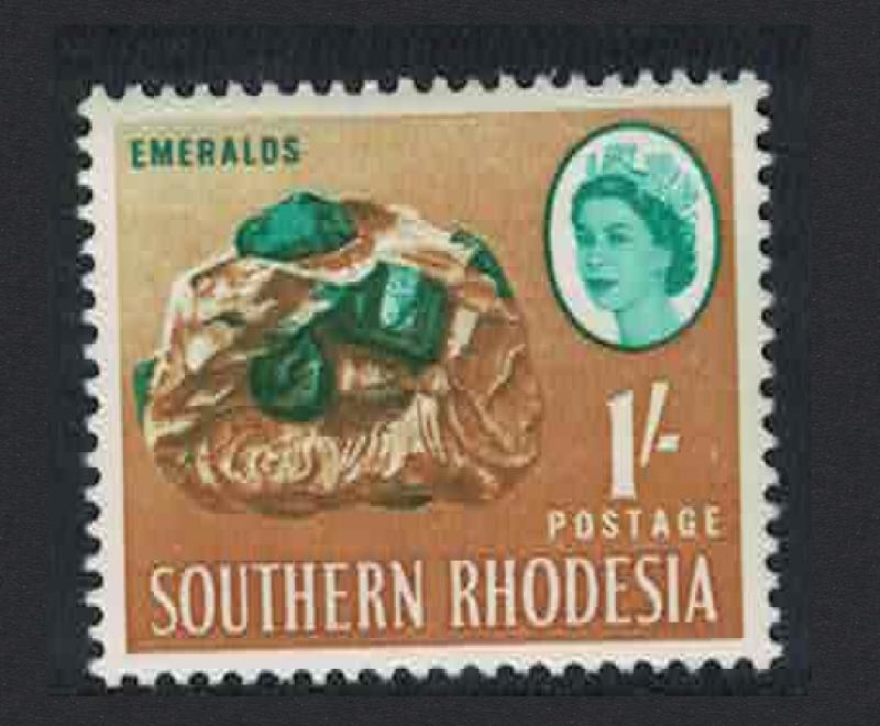 S. Rhodesia Emeralds 1v 1 Sh SG#99