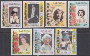 BARBUDA Sc# 724-8,3,5 MNH PART  - ANTIGUA OVERPRINTED QUEEN MOTHER'S BIRTHDAY