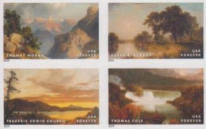 US 4917-20c Modern Imperf Hudson River School Block of 4