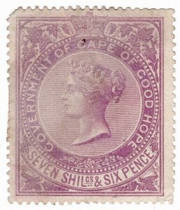 (I.B) Cape of Good Hope Revenue : Stamp Duty 7/6d (1885)