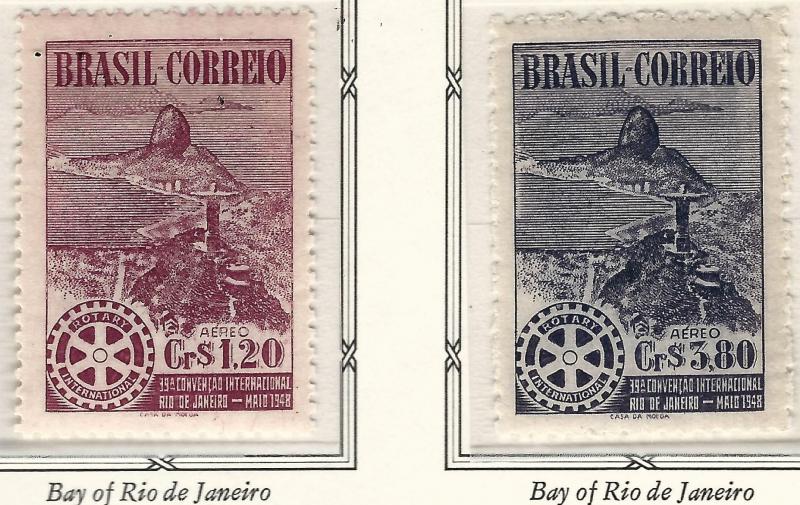 Rotary International Brazil C66-67 MNH F-VF...High Quality Collectable!