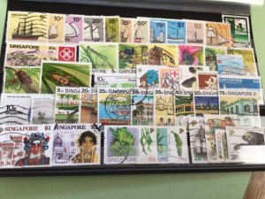 Singapore 1980 to 1996 used  stamps Ref A9047