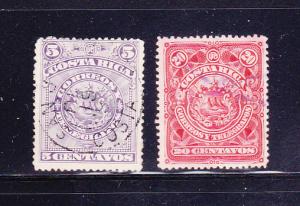 Costa Rica NSL U Telegraph Stamps (B)