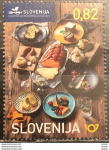 Stamps of Slovenia 2021 MNH** - GASTRONOMY REGIONAL EUROPE