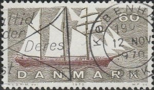 Denmark, #474 Used From 1970,  CV-$0.25