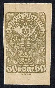 Austria #235 60 H Post Horn Mint OG NH F-VF