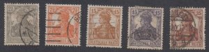 Germany - 1916-19 - SC 97-101 - Used