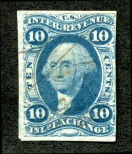 U.S. R36a used, 10c Inland Exchange, Imperf