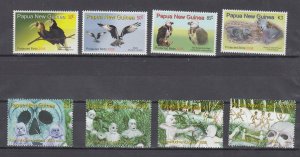 J44067 JL Stamp  2 different 2008 papua new guinea sets mnh #1289-92. 1295-8