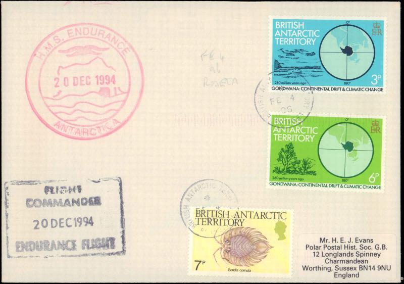 British Antarctic Territory #132, Antarctic Cachet and/or Cancel