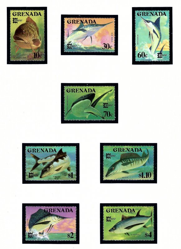 Grenada 1506-13 MNH 1987 Large Fish              (KA)