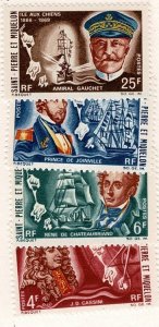 St. Pierre et Miquelon #378-81 MNH cpl explorers