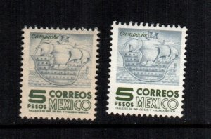 Mexico  929 - 929a  MNH  cat $ 7.00 444