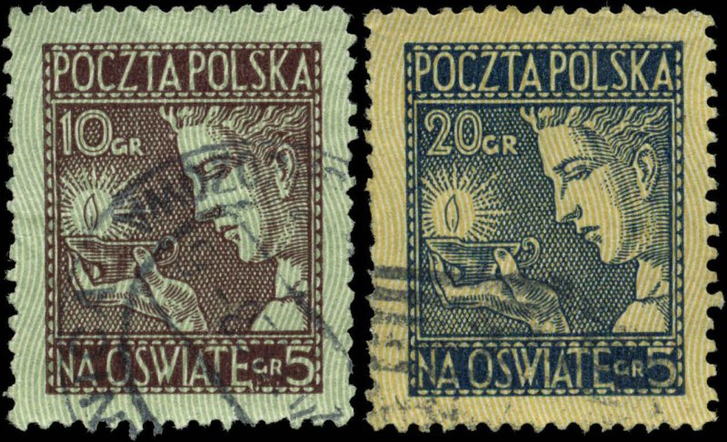 Poland Scott #B26 - #B27 Complete Set of 2 Used