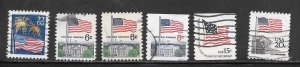 #Z3509 Used Flags Mixture 10 Cent Collection / Lot