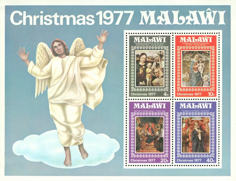 RK17-0045 MALAWI 314a MH SS SCV $3.25 BIN $1.75 (2)  CHRISTMAS 1977