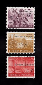 Indonesia Scott #B132-B134 MH