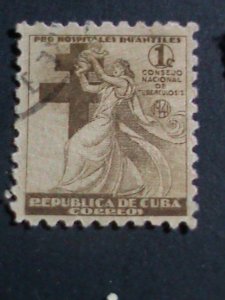 ​CUBA-1942 5 OVER 75 YEARS OLD CUBA FAMOUS USED STAMPS-SET-VERY FINE