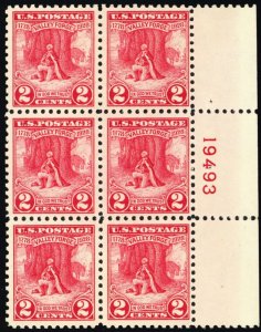 645 Mint Hinged on one stamp only - Scott $25.00