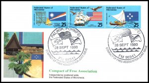 Micronesia 126a Fleetwood U/A FDC