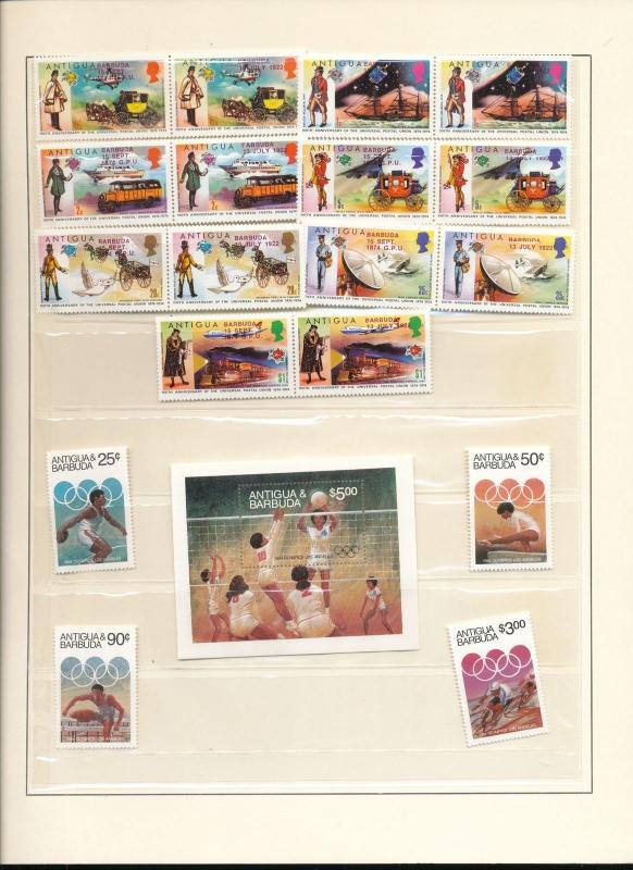 Antigua Barbuda Space Children Art Birds MNH 80+Items (Au13770